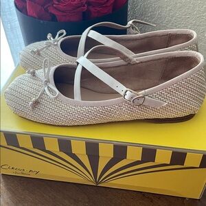 Circus by Sam Edelman Zuri Ballet Cream Woven Flats